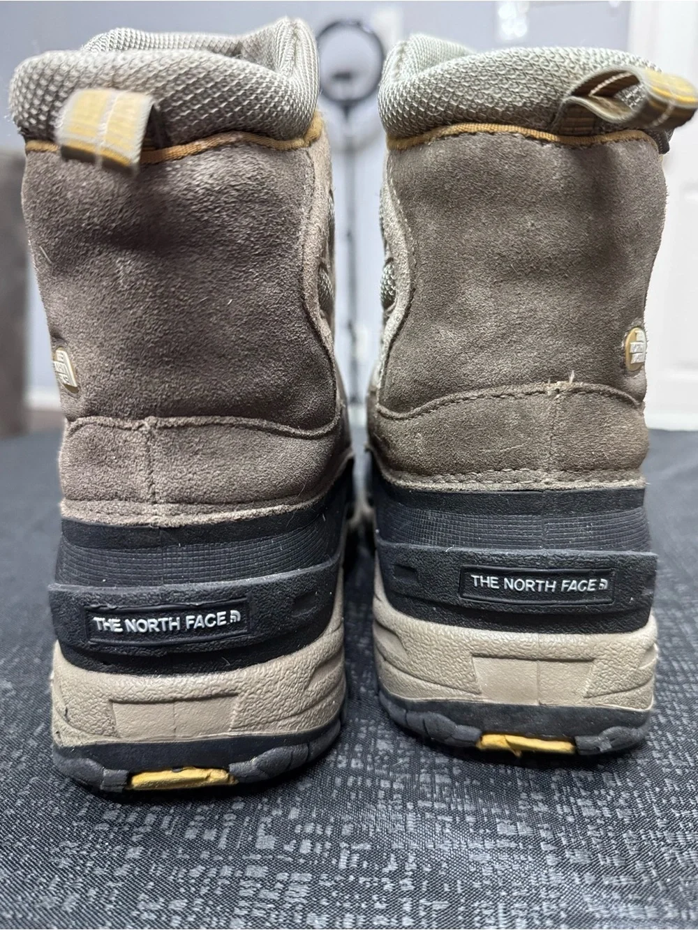 The North Face Kids Waterproof Snow Boots in Black and Tan